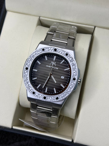 Matturi Stones Engraved Bezel Watch