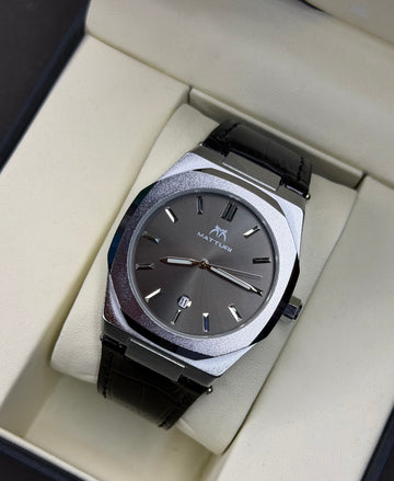 Matturi Sleek Steel Dial Watch