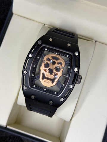RM Metal Dial Skull Watch