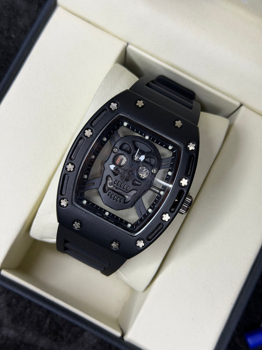 RM Metal Dial Skull Watch
