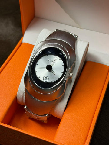 Okley Oval Shape Stainless Steel Watch