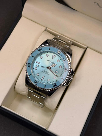 Ticarto Watch – Stainless Steel with Rotating Beze